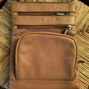 Modern Tan Crossbody Bag